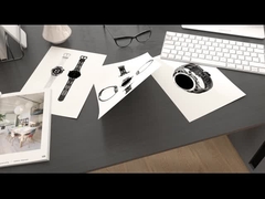 BT Calling Fashion Round Dial Smart Watch Beberapa Fungsi Pemantauan Bahasa