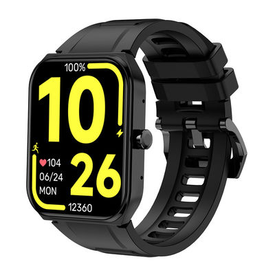 Bentuk Persegi Tahan Air IP68 Smart Watch Sports Track Fungsi Jam Alarm