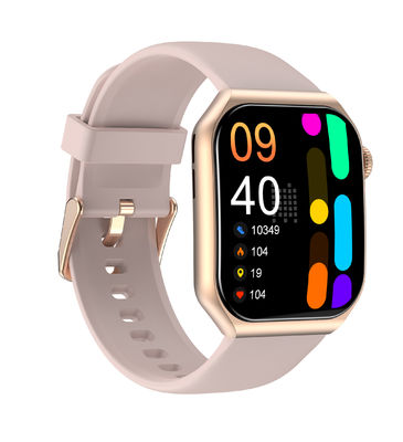 Deteksi Stres Otomatis Smartwatch Penghitung Langkah Jam Tangan Tali Silikon Untuk Wanita